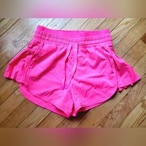 JoyLab Athletic Flutter Shorts • Hot Pink • XS